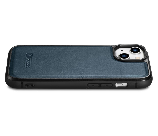 iCarer Leather Oil Wax do iPhone 14 Plus niebieski 6975092685951 - 1201115 - zdjęcie 6